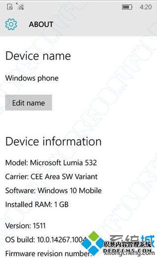 Win10 Mobile Redstone14267.1004稳定版曝光