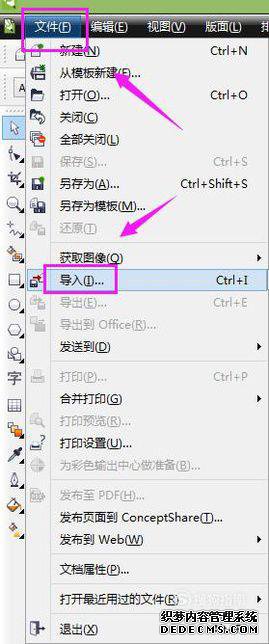 windowsxp系统下使用CDR调整图像颜色的方法