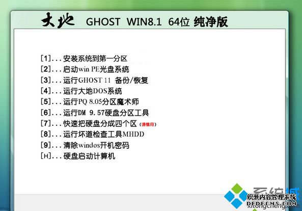 大地DADI GHOST WIN8.1 SP1 64位纯净版