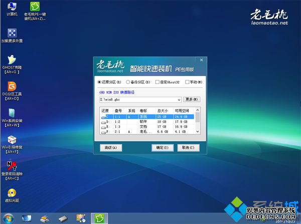 老毛桃u盘启动盘制作工具安装win8系统方法分享5
