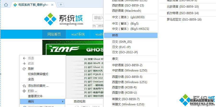 无法指定网页编码